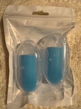 Pet Finger Toothbrush - Blue (2-Pack)